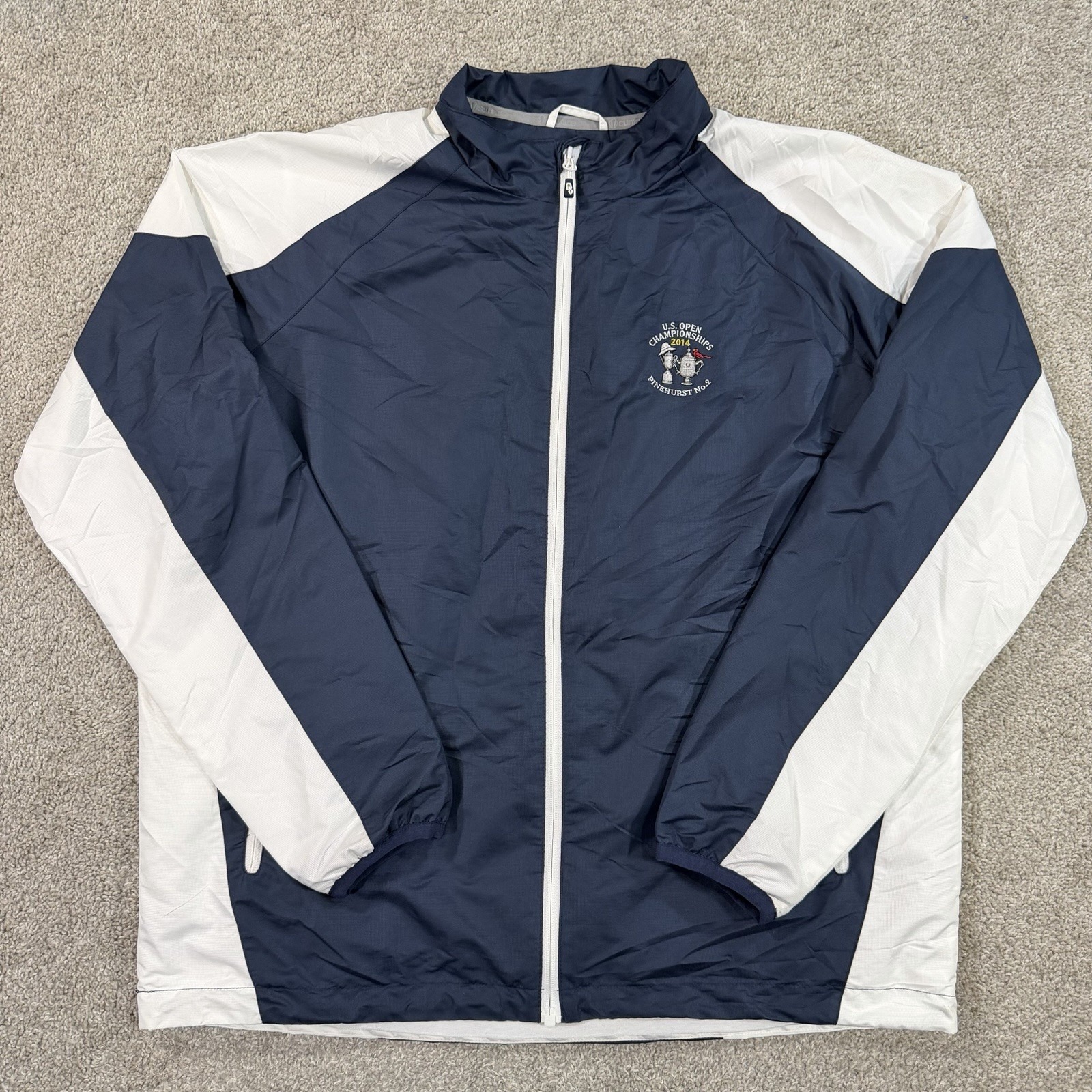 Sunice Sport X20t Golf Windbreaker Full Zip Jacket L Us Open Championship Logo